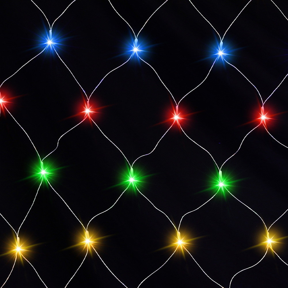 Jingle Jollys Christmas Lights 5Mx3M Net String Light 600 LED Colourful Beads view 2
