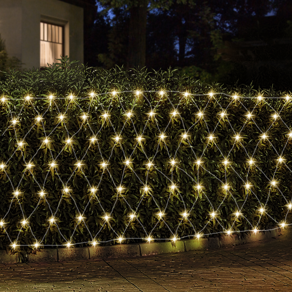 Jingle Jollys ChristmasLights? 4mx6m Net String Light 1000 LED Warm White view 8