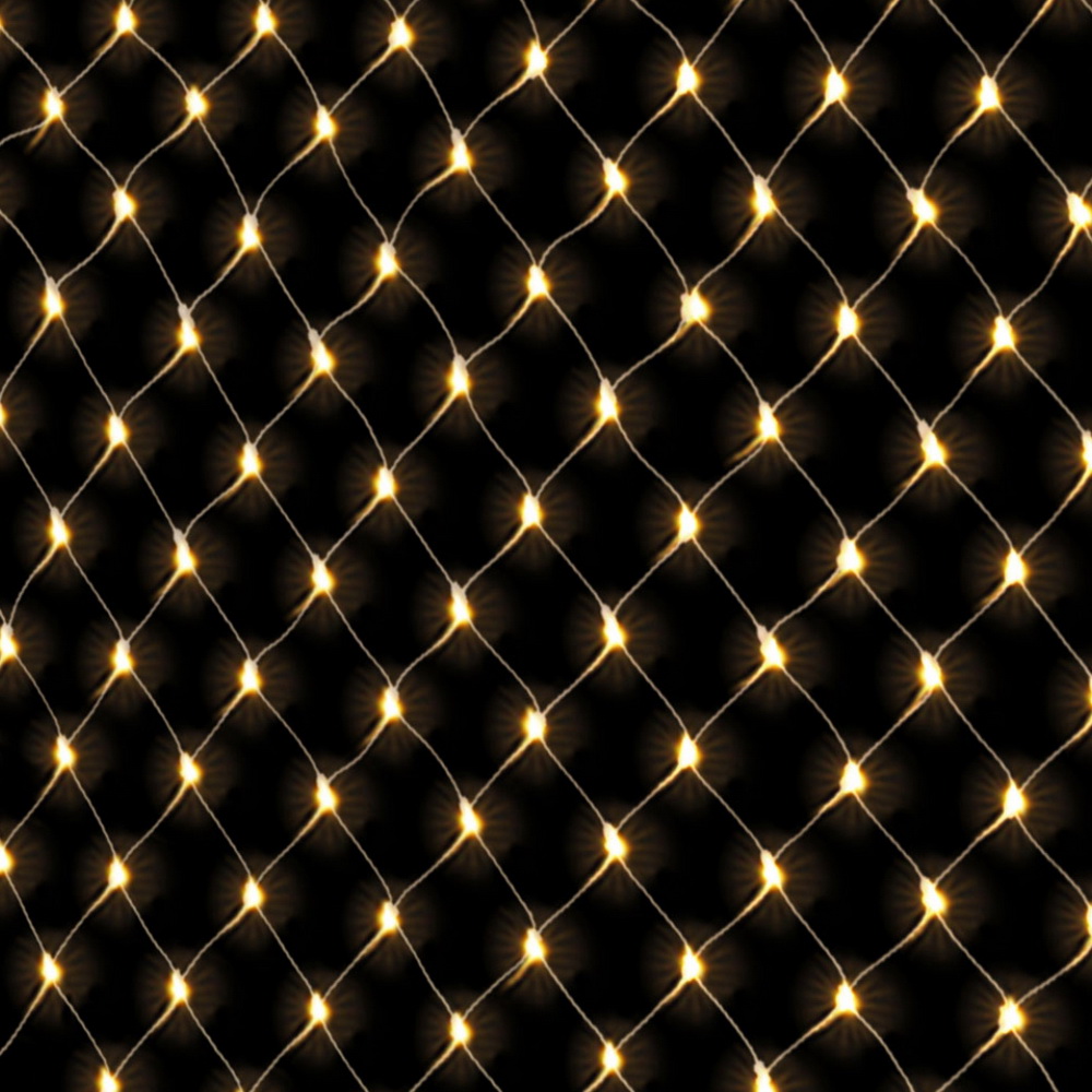 Jingle Jollys Christmas Lights 3Mx2M Net String Light Decorations Warm 504 LED view 3