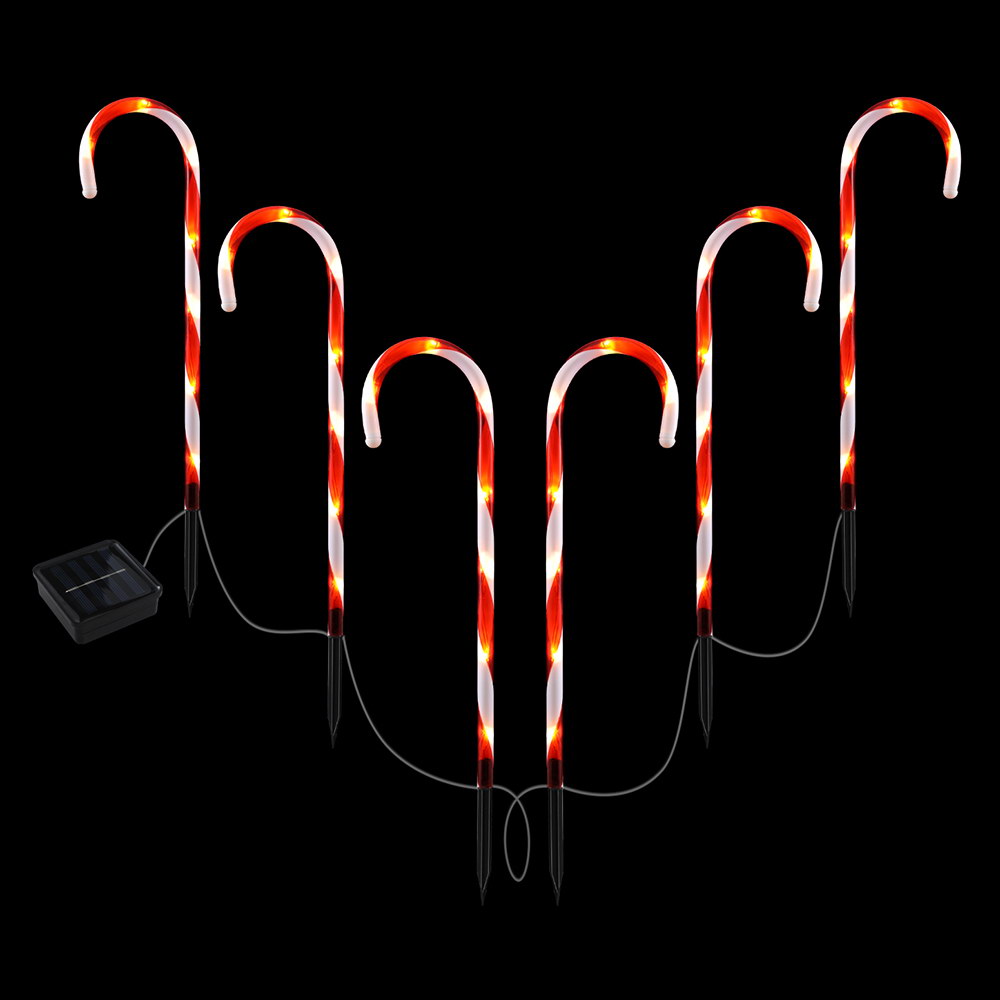 Jingle Jollys 6 PCS Christmas Lights Path Ground Light Garden Decorations 42 LED — image 1