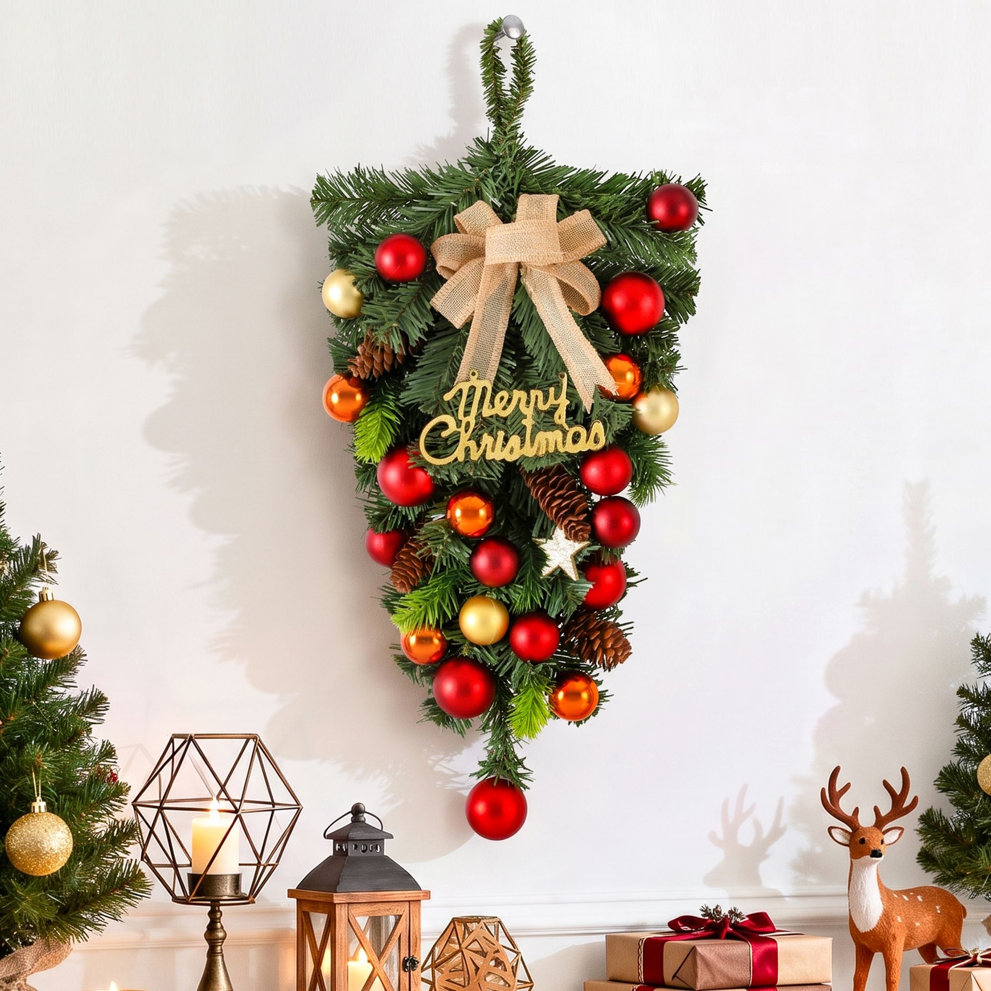Jingle Jollys Hanging Christmas Garland 50CM Ornaments Party Decorations view 4