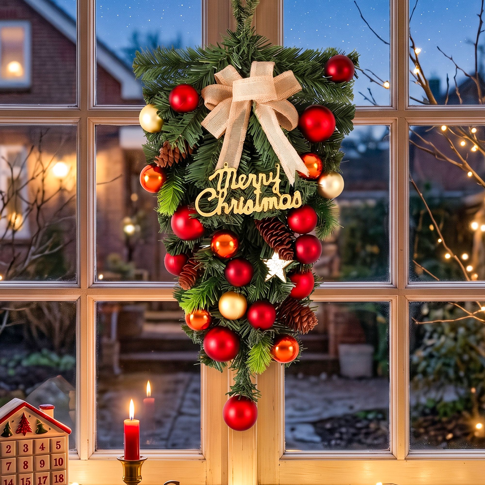 Jingle Jollys Hanging Christmas Garland 50CM Ornaments Party Decorations view 6