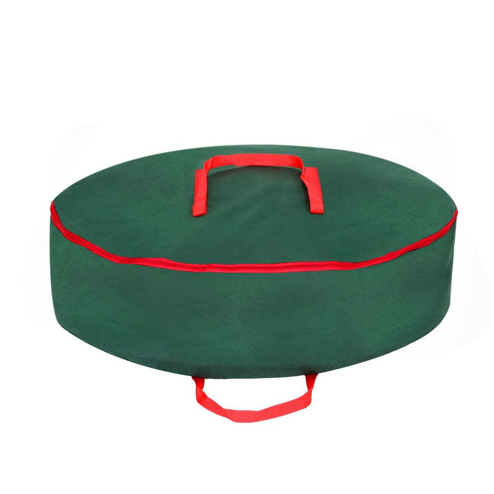Jingle Jollys Christmas Garland Wreath Storage Bag Baubles Ornaments Container view 3
