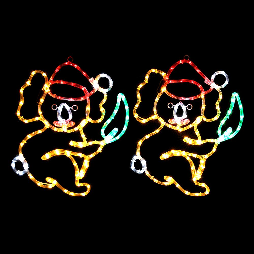 Jingle Jollys Christmas Lights LED Koala Xmas Decoration Home 2 Pcs view 2