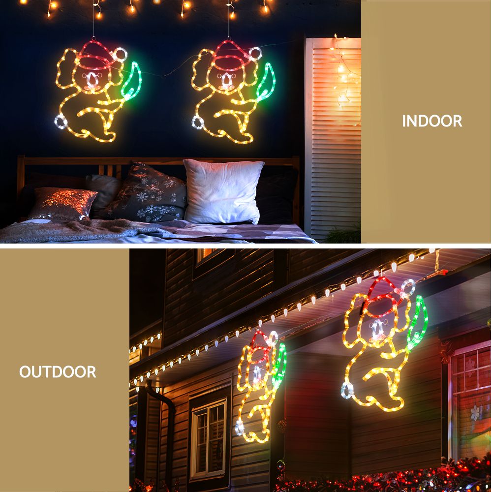 Jingle Jollys Christmas Lights LED Koala Xmas Decoration Home 2 Pcs view 5