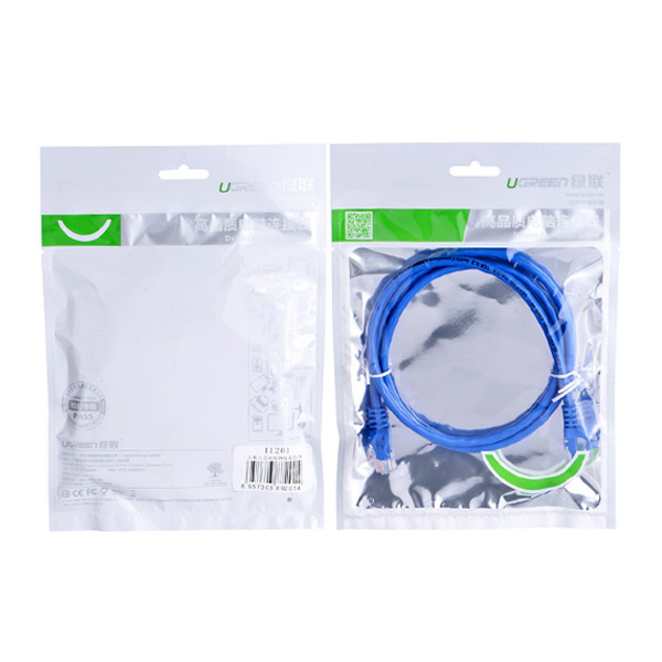 UGREEN Cat6 UTP lan cable blue color 26AWG CCA 20M (11206) view 3
