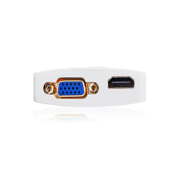 UGreen Mini Display Port to HDMI & VGA Dual Converter Premium ABS case (10427 ) view 4