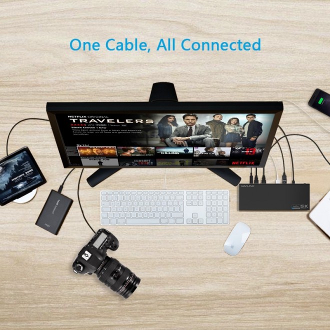 Wavlink USB-C Ultra 5K Laptop Docking Station with 6x USB3.0 view 3