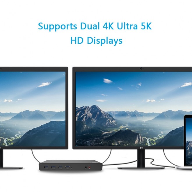 Wavlink USB-C Ultra 5K Laptop Docking Station with 6x USB3.0 view 2